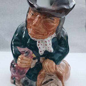 Straffordshire Shorter & Son Scottie Toby Jug England, Hand Painted